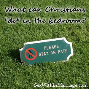 What can Christians do in the marriage bed