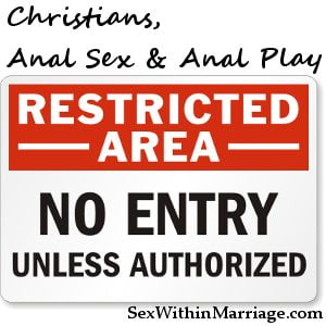 Christians Anal Sex Anal Play