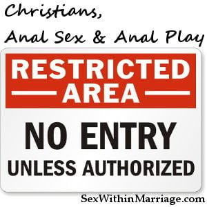 Christians Anal Sex Anal Play