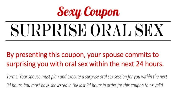 Sexy Coupons - Version 2 - Printable - Uncovering Intimacy
