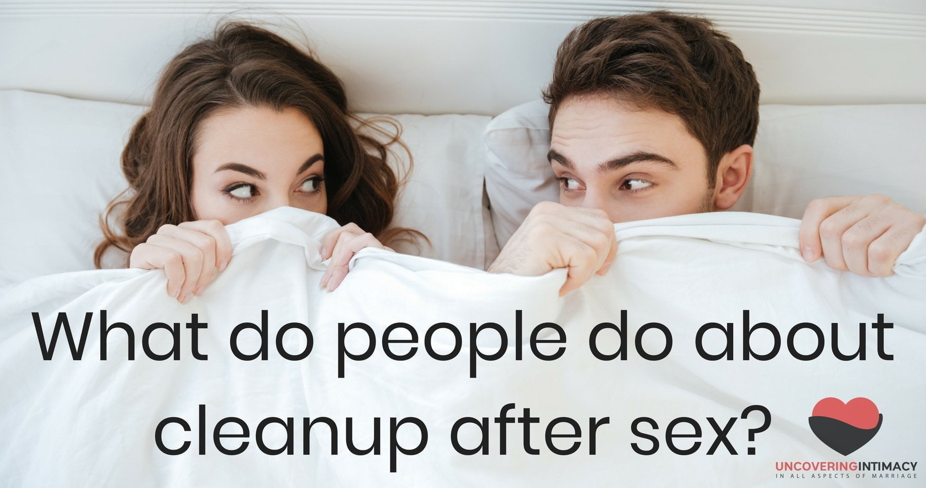 What do people do about cleanup after sex? photo picture image