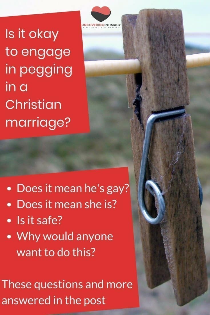 Is it okay to engage in pegging in marriage picture