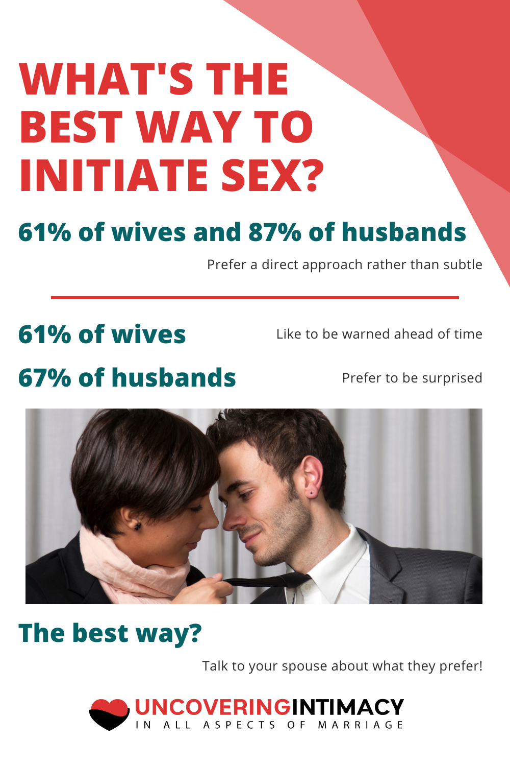 What's the best way to initiate sex? Talk to your spouse!