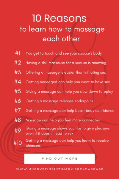 10 reasons to learn how to massage each other from a couples massage course.