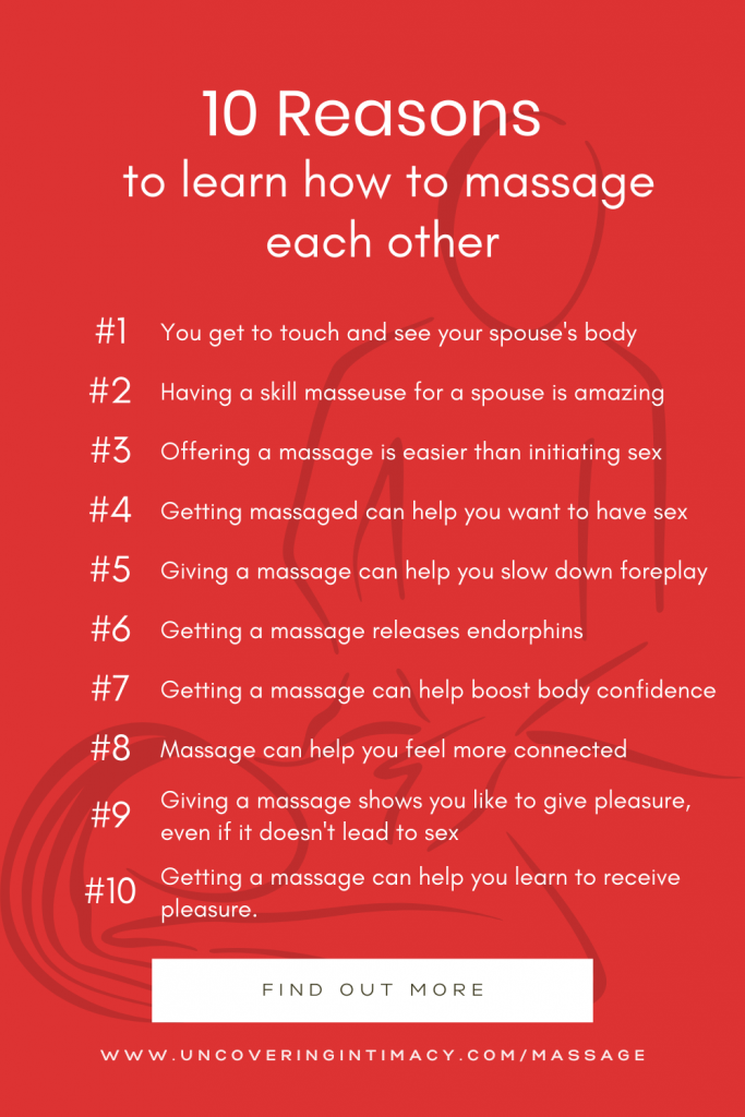 10 reasons to learn how to massage each other from a couples massage course.
