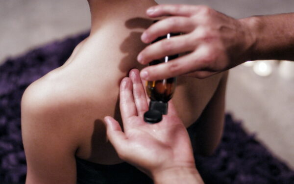 Oils are an important part of massage. Denis recommends sweet almond oil for massage therapy, and of course suggests it for at home massage use as well.