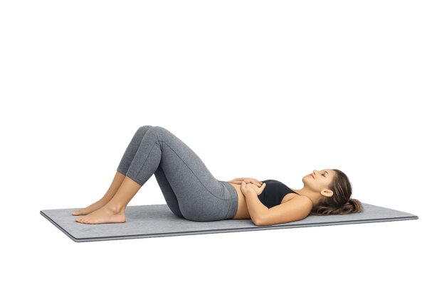 Woman doing kegels
