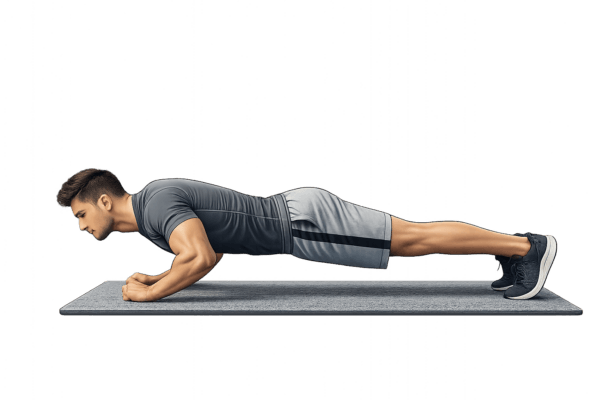 Man doing a push-up