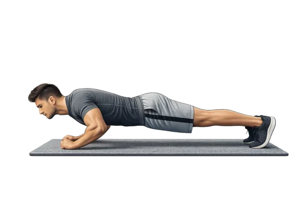 Man doing a push-up