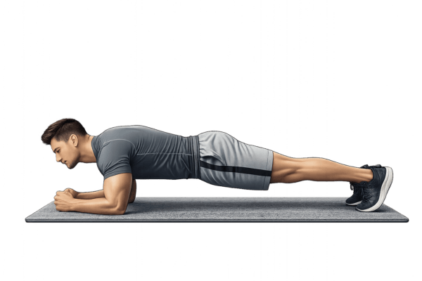 Man doing a plank