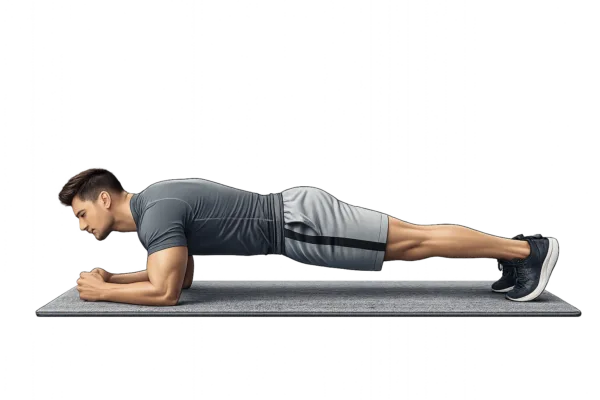 Man doing a plank