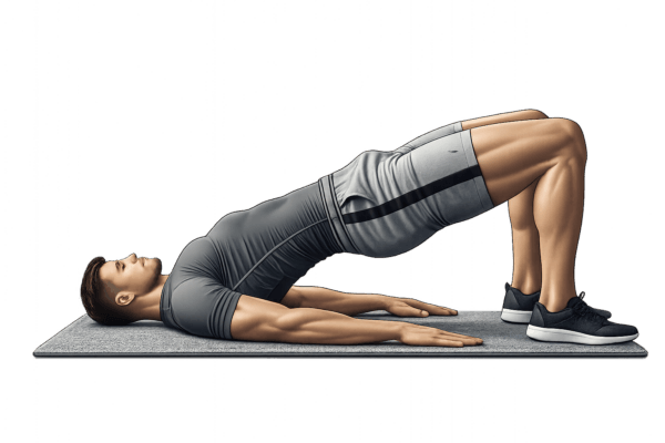 Man doing a hip thrust.