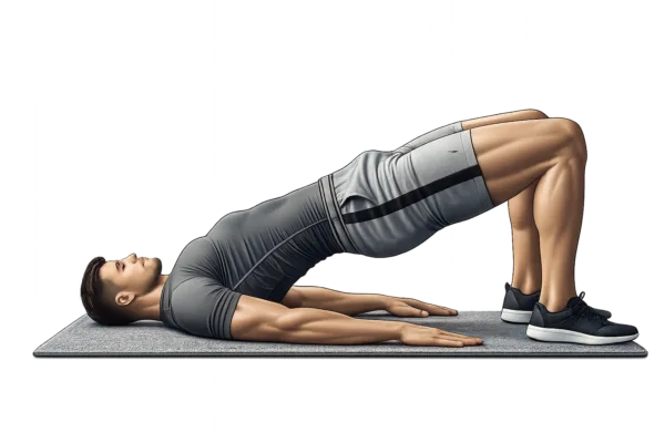 Man doing a hip thrust.
