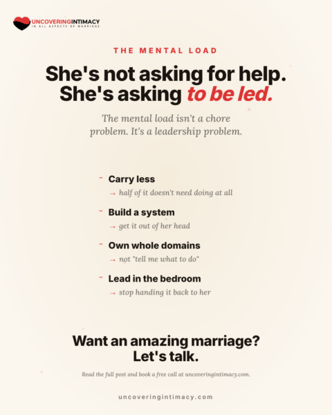 The mental load is a leadership problem: carry less, build a system, own it.