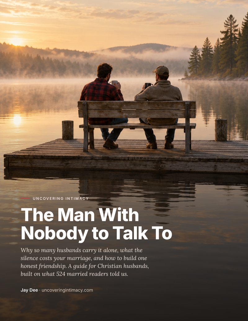 Cover of The Man With Nobody to Talk To, a guide for Christian husbands